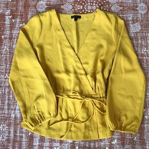J.crew crepe wrap blouse